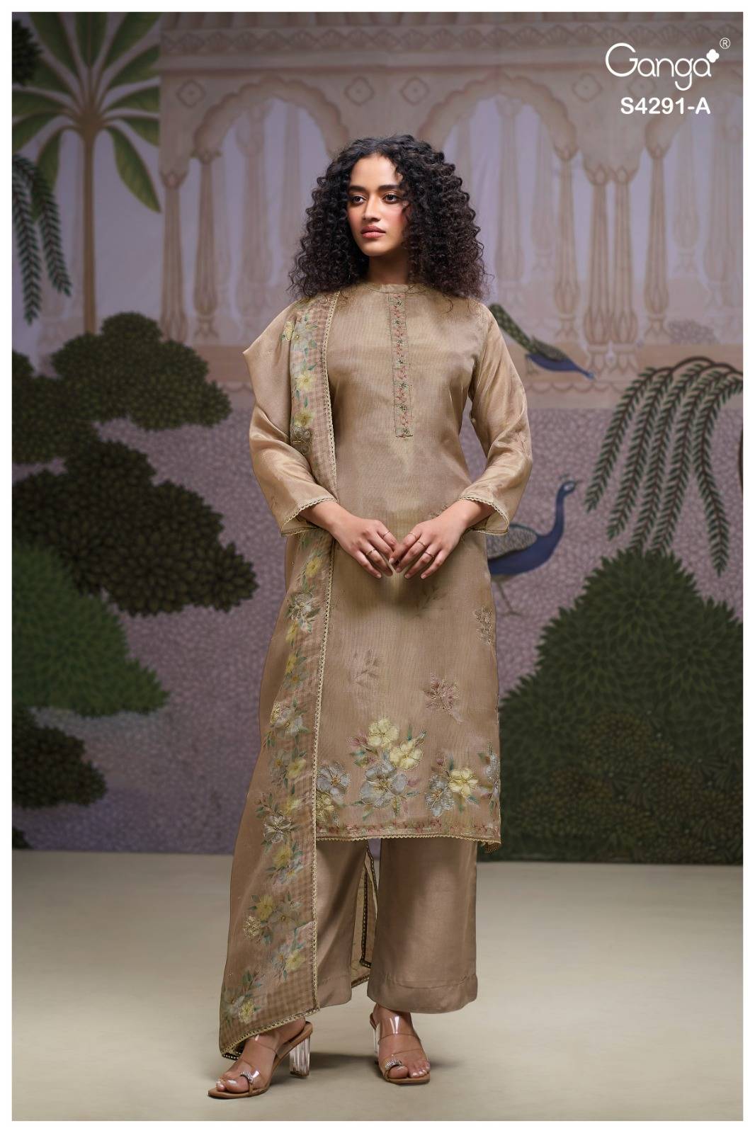CLARAE 4291 By Ganga Fashion Stylish Beautiful Colourful PURE BEMBERG SILK Dresses At Wholesale Price